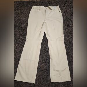 J. CREW High-rise Full Length Demi Boot Oatmeal 100% Cotton Sz.31Tx33 NWT**